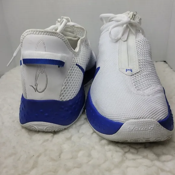 Nike PG 4 TB Promo White Royal Blue Paul George Men’s 15 Basketball Shoes CW4134
