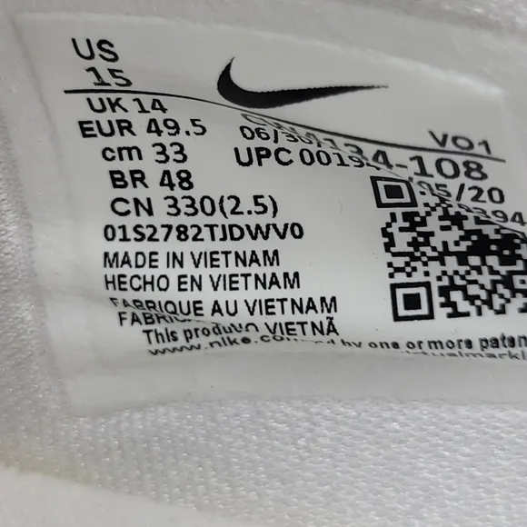 Nike PG 4 TB Promo White Royal Blue Paul George Men’s 15 Basketball Shoes CW4134
