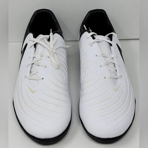 Nike Phantom GX II Academy IC White Black Gold Shoes FJ2581-100 Men’s Sz 10 New