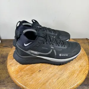 Nike React Pegasus‎ Trail 4 Gore-Tex Black Wolf Shoes Mens Size 8 DJ7926-001