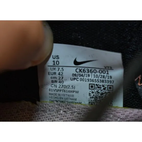 Nike Renew Run Women’s Shoes Size 10 Black/Pink Athletic Running Sneakers