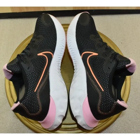 Nike Renew Run Women’s Shoes Size 10 Black/Pink Athletic Running Sneakers