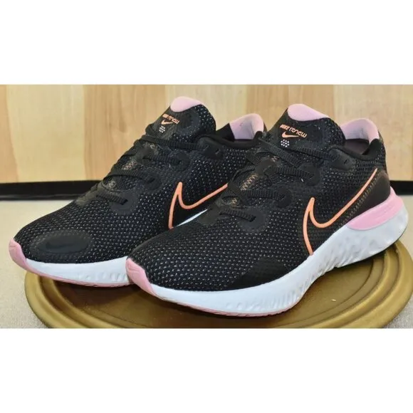Nike Renew Run Women’s Shoes Size 10 Black/Pink Athletic Running Sneakers