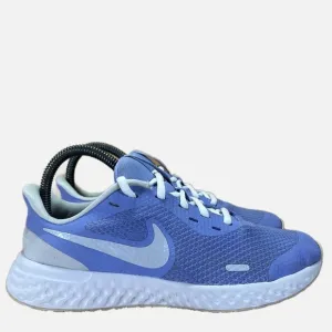 Nike Revolution 5 Womens Size 6.5 (5Y) Running Shoes Sneakers Thistle Blue/White