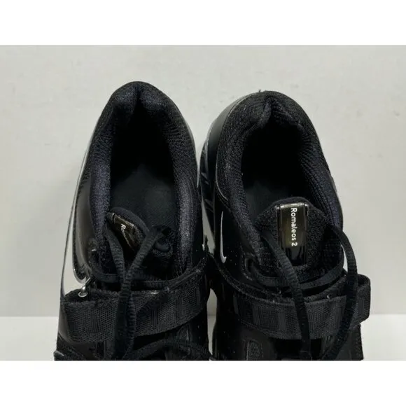 Nike Romaleos 2 476927-010 Black Leather Weightlifting Shoes Men’s Size 11