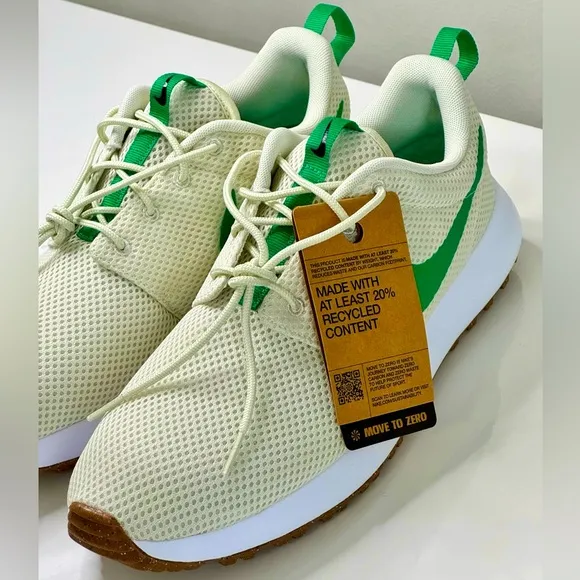Nike Roshe G Next Nature Men’s Golf Sneakers DV1202 Off White And Stadium Green