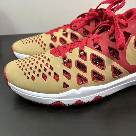 Nike San‎ Francisco 49ers Sneakers Size Men's 12 Train Speed 4 Amp NFL Shoes