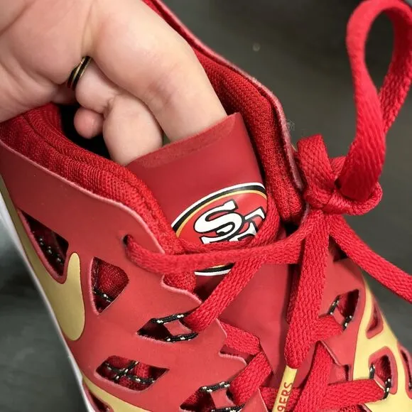 Nike San‎ Francisco 49ers Sneakers Size Men's 12 Train Speed 4 Amp NFL Shoes
