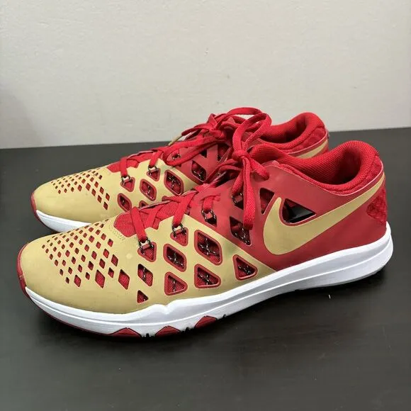 Nike San‎ Francisco 49ers Sneakers Size Men's 12 Train Speed 4 Amp NFL Shoes