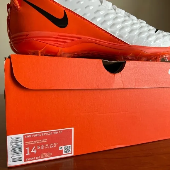 Nike Savage Pro 2 P BV3969-108 White orange new with box Men’s Size 14.5