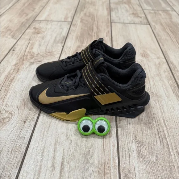 Nike Savaleos Weightlifting Black Gold NEW Shoes Men’s
