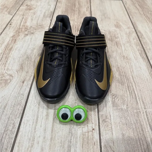 Nike Savaleos Weightlifting Black Gold NEW Shoes Men’s