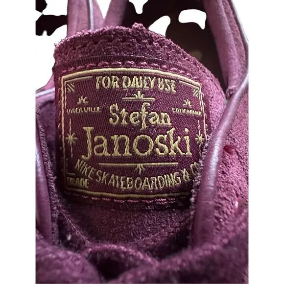 Nike SB Zoom Air Stefan Janoski Elite Night Maroon Shoes Men’s size 10