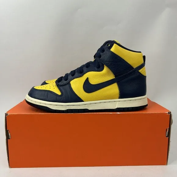 Nike Shoes Dunk High Retro “Michigan” 2016