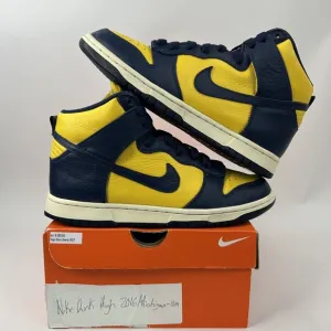 Nike Shoes Dunk High Retro “Michigan” 2016