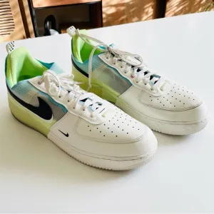 Nike SIZE 14 Men’s Air Force 1 React ‘Sail Barely Volt’ sneakers