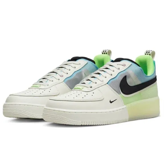Nike SIZE 14 Men’s Air Force 1 React ‘Sail Barely Volt’ sneakers