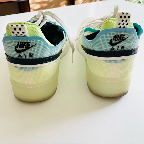 Nike SIZE 14 Men’s Air Force 1 React ‘Sail Barely Volt’ sneakers