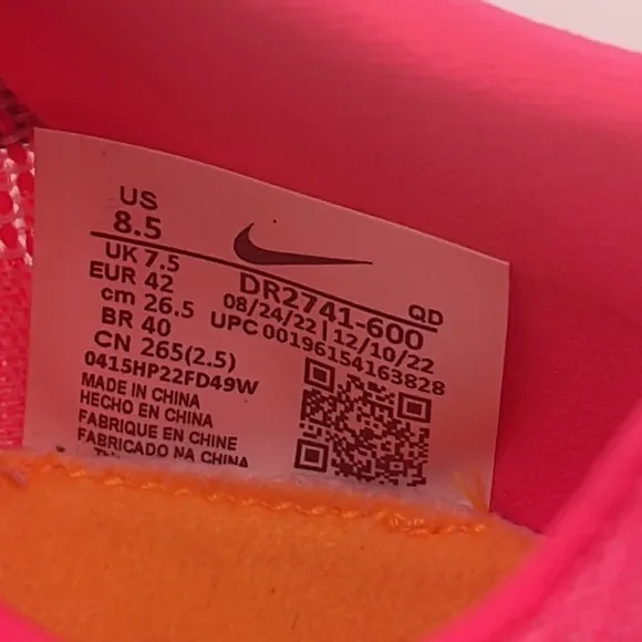 Nike Size 8.5 Women’s JA FLY V4 Neon Hyper Pink DR2741-600 New