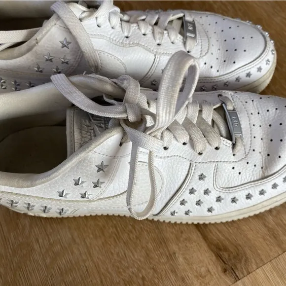 Nike Star Air Force 1: white star studded, women’s size 9