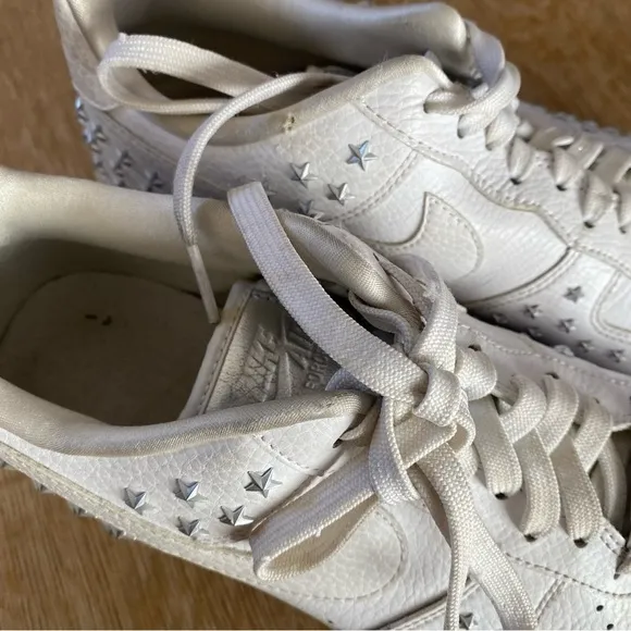 Nike Star Air Force 1: white star studded, women’s size 9