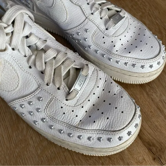 Nike Star Air Force 1: white star studded, women’s size 9