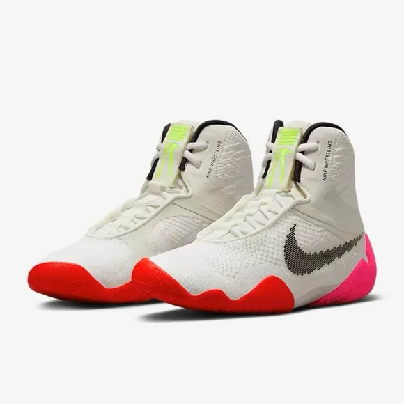 Nike Tawa SE ‘Rawdacious’ White Red Pink Wrestling Shoes Men’s 4.5 / Women’s 6
