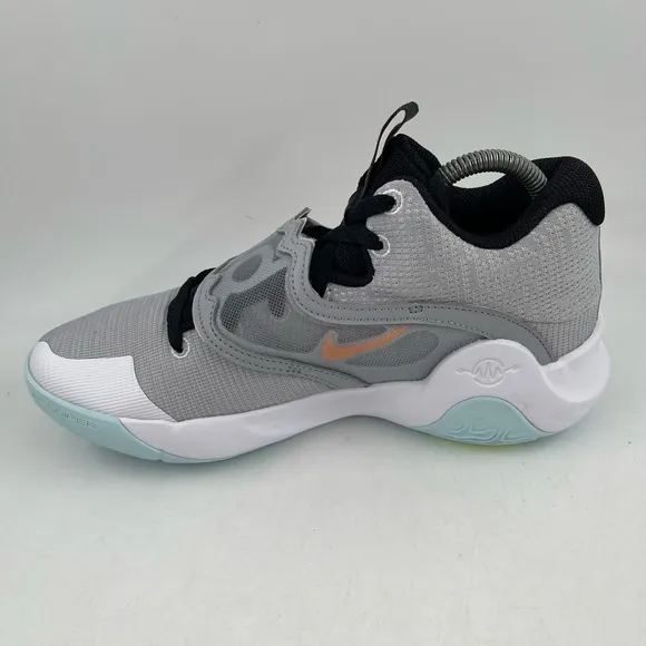 Nike 👞 Unisex Adults KD Trey 5X Grey Orange Basketball Shoes- Sizes M/8-W/9.5