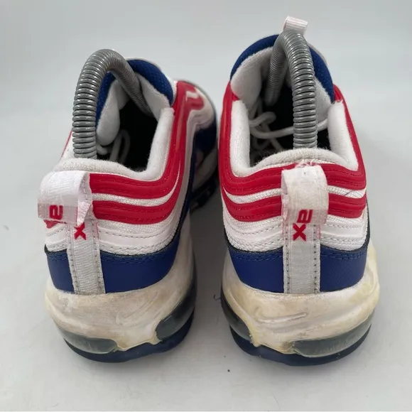 Nike Unisex Kids Air Max ‘97 GS USA - SZ 6.5 - Red White Blue Shoes Sneakers