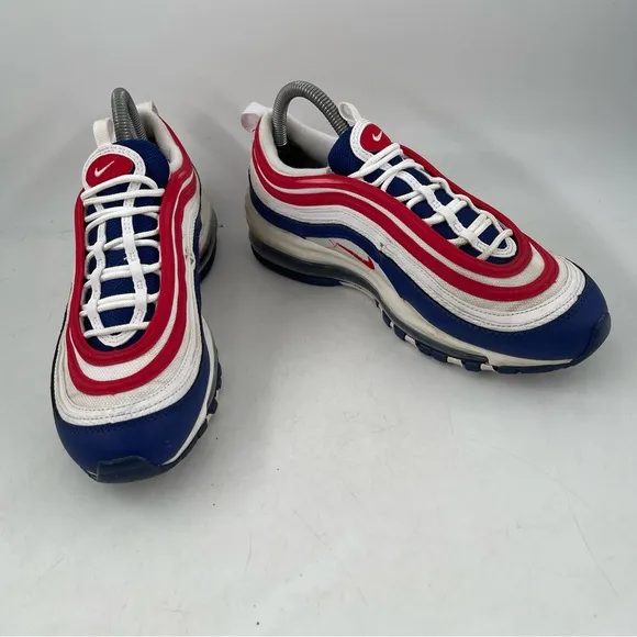 Nike Unisex Kids Air Max ‘97 GS USA - SZ 6.5 - Red White Blue Shoes Sneakers