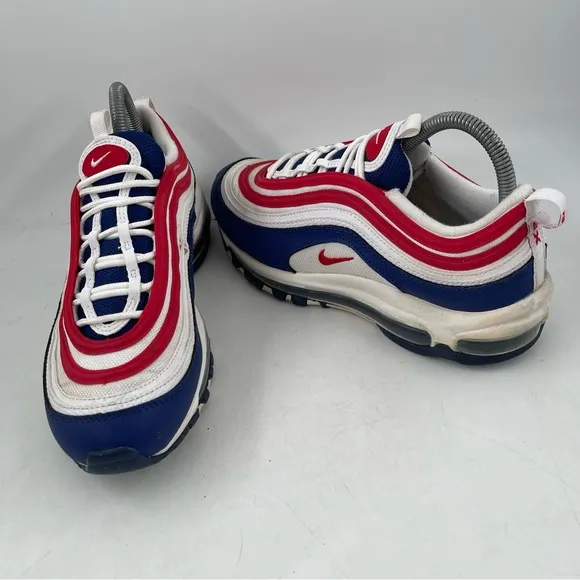Nike Unisex Kids Air Max ‘97 GS USA - SZ 6.5 - Red White Blue Shoes Sneakers