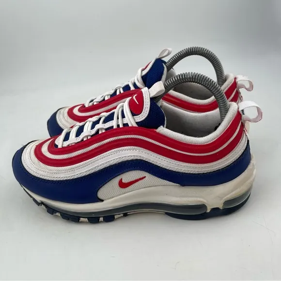 Nike Unisex Kids Air Max ‘97 GS USA - SZ 6.5 - Red White Blue Shoes Sneakers