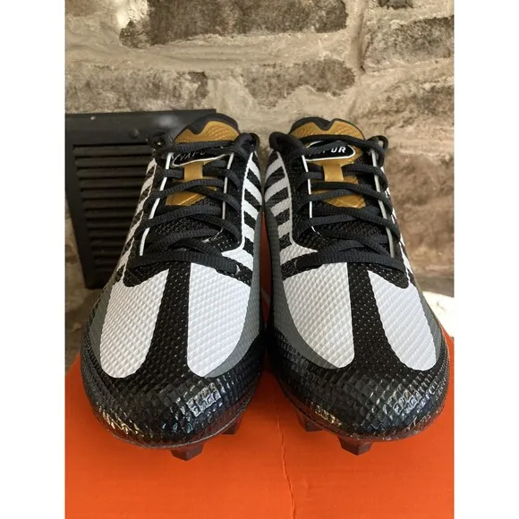 Nike Vapor Edge Speed 360 Black Gold DQ5110-002 Football Shoes Men's Size 10.5