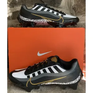 Nike Vapor Edge Speed 360 Black Gold DQ5110-002 Football Shoes Men's Size 10.5