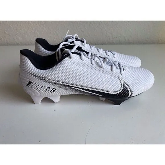 Nike Vapor Edge Speed 360 White Black Football Cleats CD0082-100 Men's Size 14