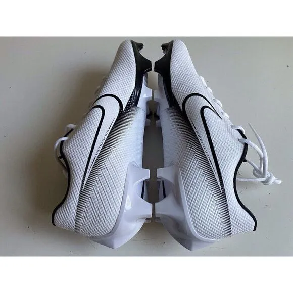 Nike Vapor Edge Speed 360 White Black Football Cleats CD0082-100 Men's Size 14