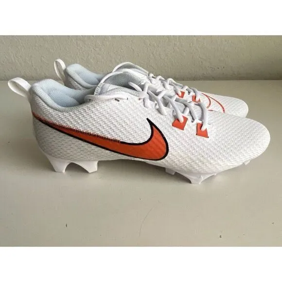 Nike Vapor Edge Speed 360 2 White Orange Football Cleats FJ1582-180 Men’s Sz 14