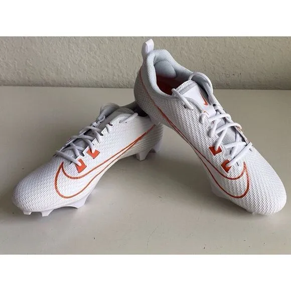 Nike Vapor Edge Speed 360 2 White Orange Football Cleats FJ1582-180 Men’s Sz 14