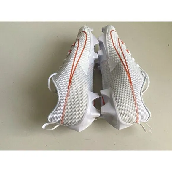 Nike Vapor Edge Speed 360 2 White Orange Football Cleats FJ1582-180 Men’s Sz 14