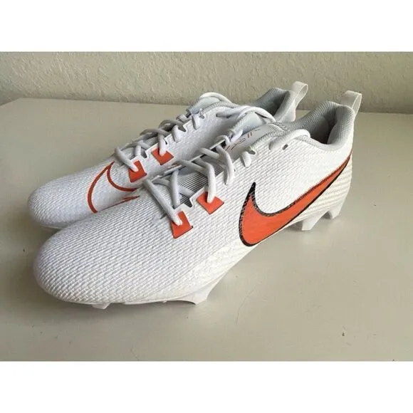 Nike Vapor Edge Speed 360 2 White Orange Football Cleats FJ1582-180 Men’s Sz 14