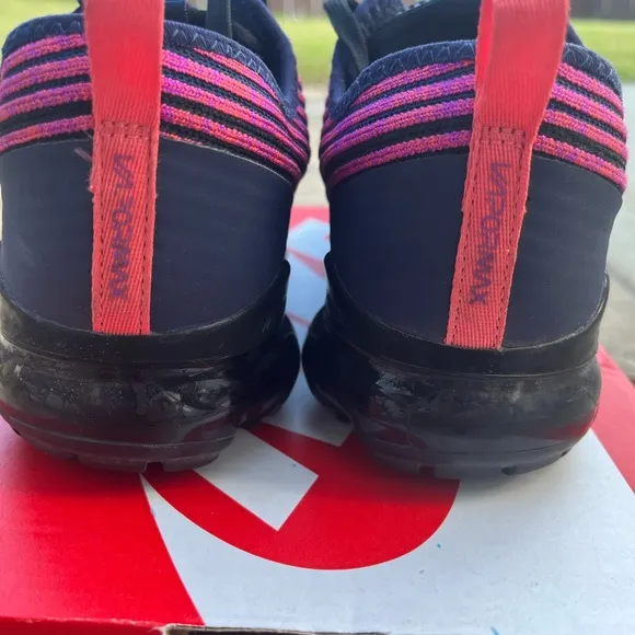 Nike VaporMax Flyknit Shoes - Pink and Blue
