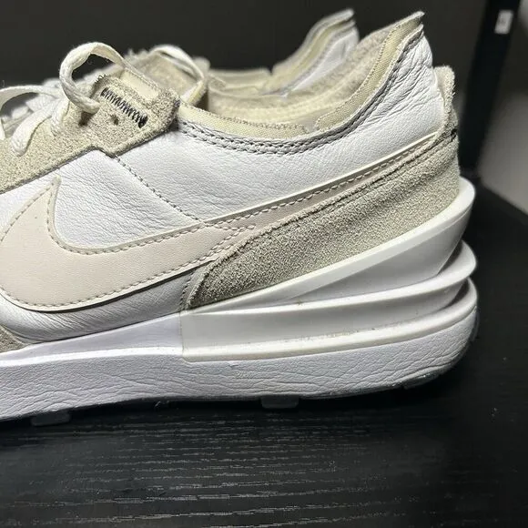 Nike Waffle One White Phantom Leather Sneakers Shoes DX9428-100 Men’s Sz 13 LTR