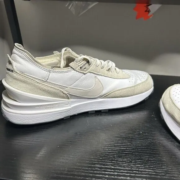 Nike Waffle One White Phantom Leather Sneakers Shoes DX9428-100 Men’s Sz 13 LTR