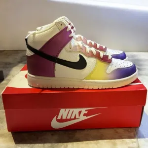 Nike WMNS Dunk High Multi-Color Gradient FD0802-100 Basketball Shoes Sneakers Sz