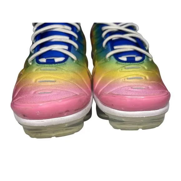 Nike Women’s 7.5 Air VaporMax Plus Activewear Shoes Cotton Candy Rainbow