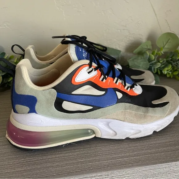 Nike Women’s Air Max 270 React 'Fossil Shoes Sneakers Size 9
