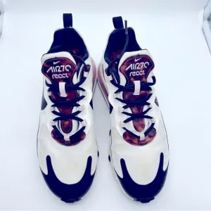 Nike women’s air max 270 react sneaker shoes, size 10.5 preowned