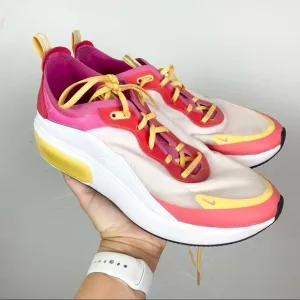 Nike | Women’s Air Max Dia, White/Laser Fuchsia-Ember Glow Athletic Shoes Size 9