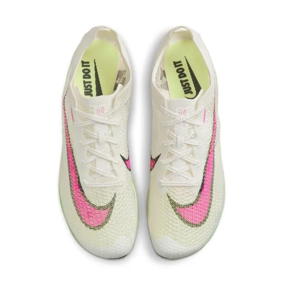 Nike Womens Air Zoom Victory Track Running Cleats CD4385-101 White Pink Size 8.5