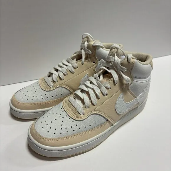 Nike Women’s Court Vision Mid Sneakers Ice/White, Size 8.5 M